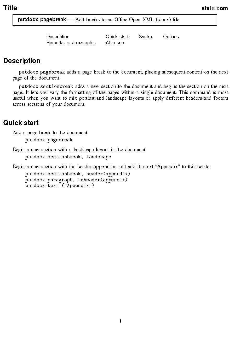 insert a landscape page in a portrait document